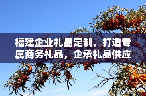 福建企业礼品定制，打造专属商务礼品，企承礼品供应链助力企业发展